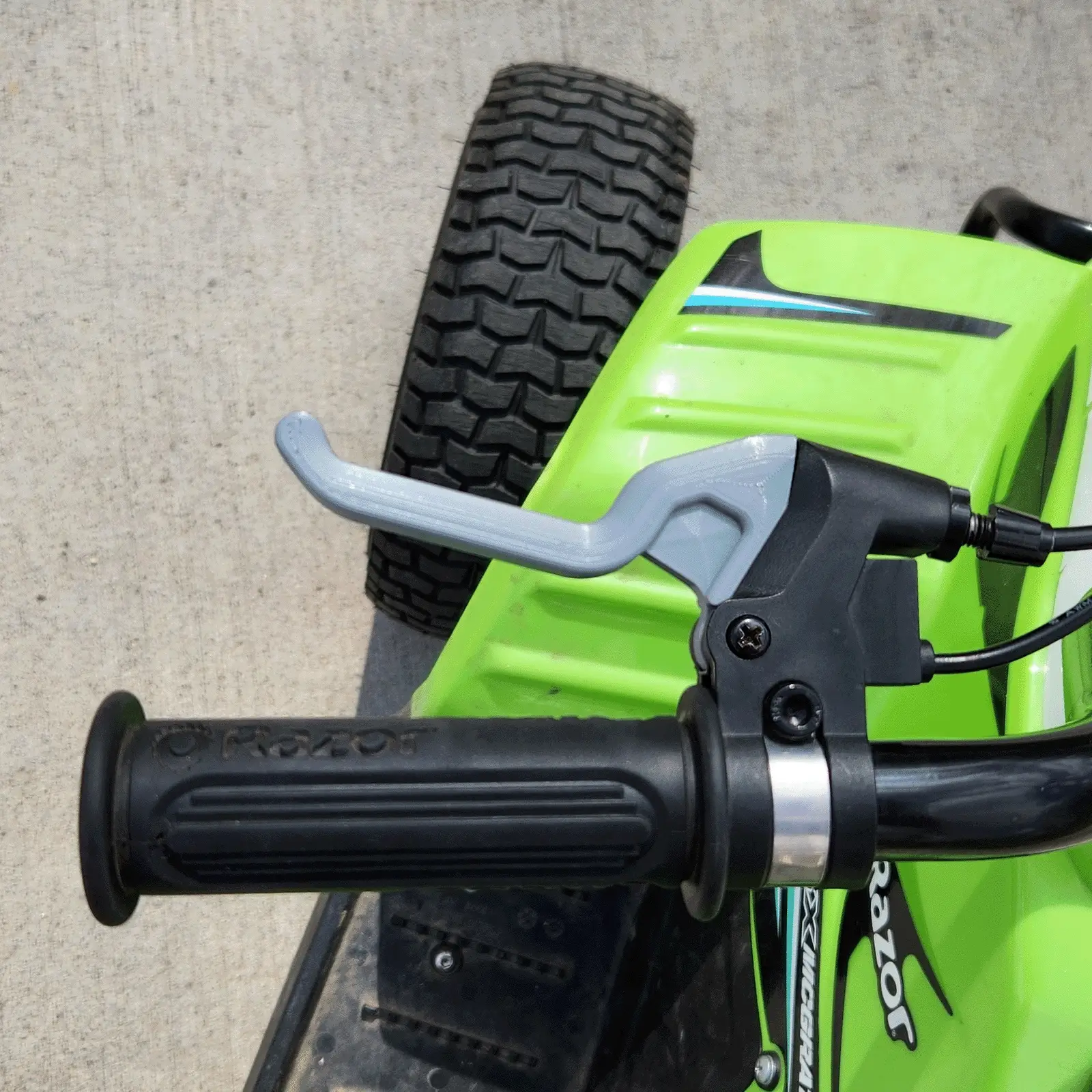 Razor Short-Reach Brake Lever - Silver - Left and Right - Image 4